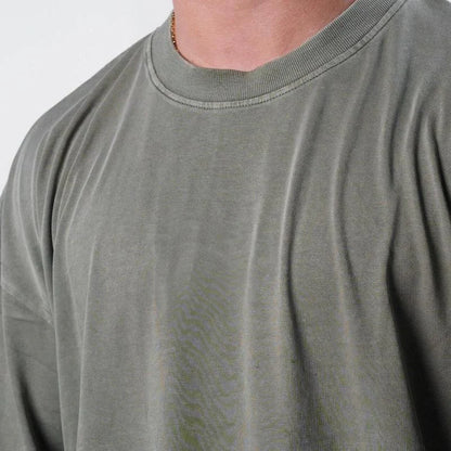 EKKO BLANK Acid Washed Oversized T-Shirt for Trendy Menswear Style