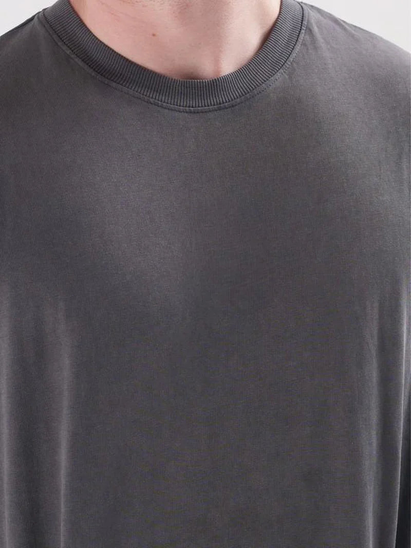EKKO BLANK Acid Washed Oversized T-Shirt for Trendy Menswear Style