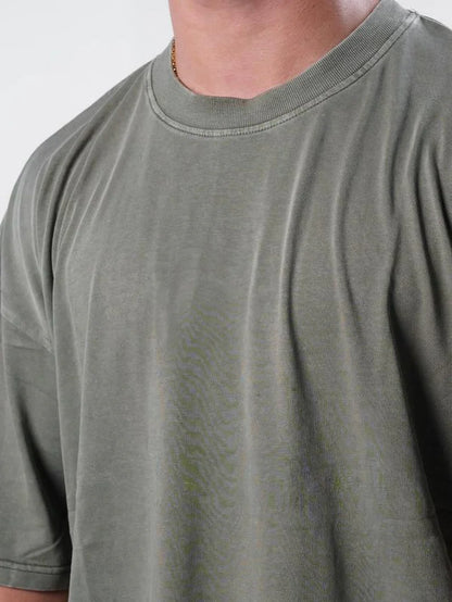 EKKO BLANK Acid Washed Oversized T-Shirt for Trendy Menswear Style