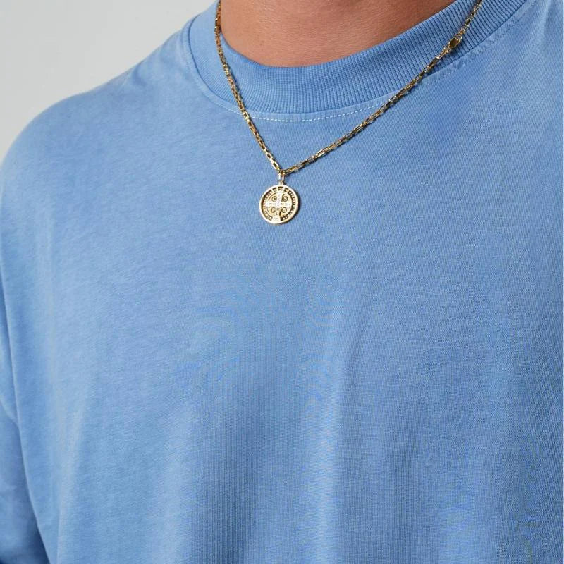 EKKO BLANK Acid Washed Oversized T-Shirt for Trendy Menswear Style
