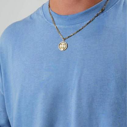 EKKO BLANK Acid Washed Oversized T-Shirt for Trendy Menswear Style